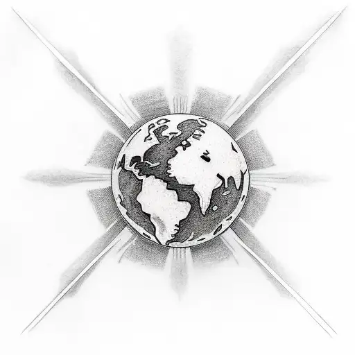 atlas holding the world tattoo design idea