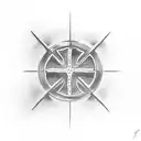 Christian Cross with Bible quote inside of cross tattoo design idea