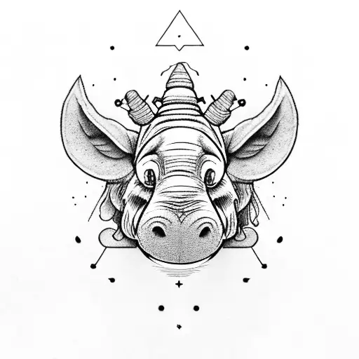 Eeyore from winnie the pooh, aries, pisces, gemini, scorpio, taurus, lithuanian "Vytis" in a tattoo tattoo design idea