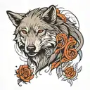 gray wolf Türkiye tattoo design idea