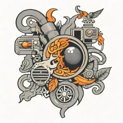 hvac system tattoo design idea