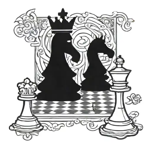 Chess king tattoo design idea