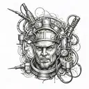 Electrician tattoo design idea