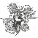 Electrician tattoo design idea