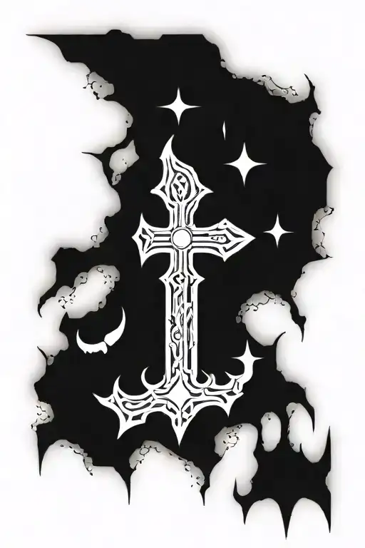 Warhammer 40k inquisition symbols simple black and white tattoo design idea