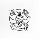 Cue Play/Pause tattoo design idea