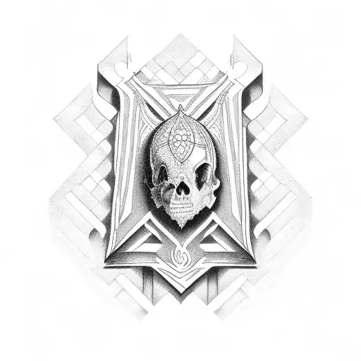 text "sh4me or fame" in old english font tattoo design idea