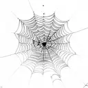 A spiderweb with intricate dotwork details and the words 'Hunter x Hunter' incorporated tattoo design idea