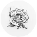 dragón chino, rosas, rey y reina del poker en persona tattoo design idea