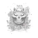 "this too shall pass" text with lavendar tattoo design idea