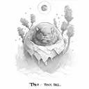 "this too shall pass" text with lavendar tattoo design idea
