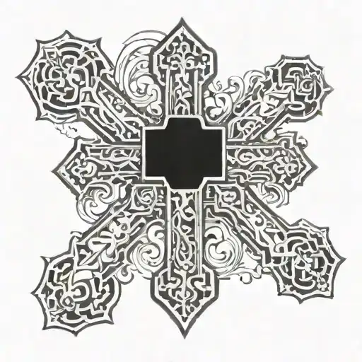 biblical cross   tattoo design idea