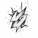 sleeve withe lightning and wind tattoo design idea