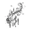 Ocean Wave tattoo design idea