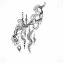 Ocean Wave tattoo design idea