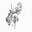 Crying Heart tattoo design idea