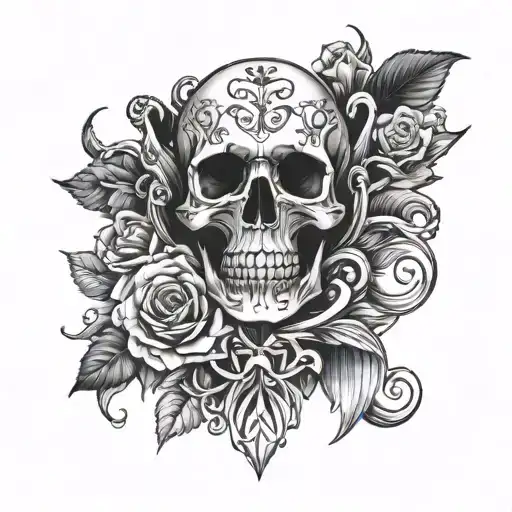 memento mori memento vive tattoo design idea