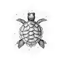 3 turtles tattoo design idea