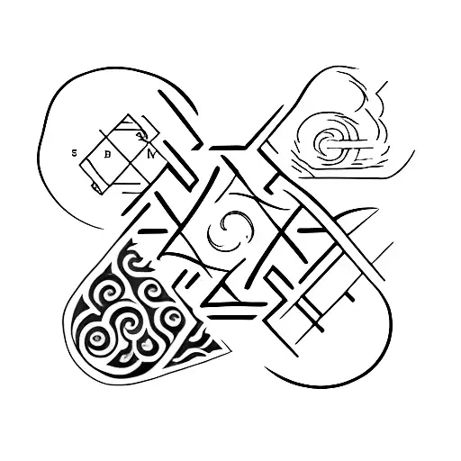 four elements tattoo design idea