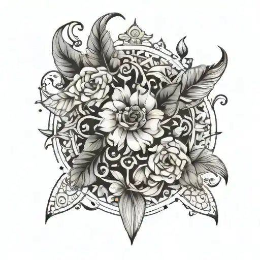 the words MAXIME VALIDA tattoo design idea