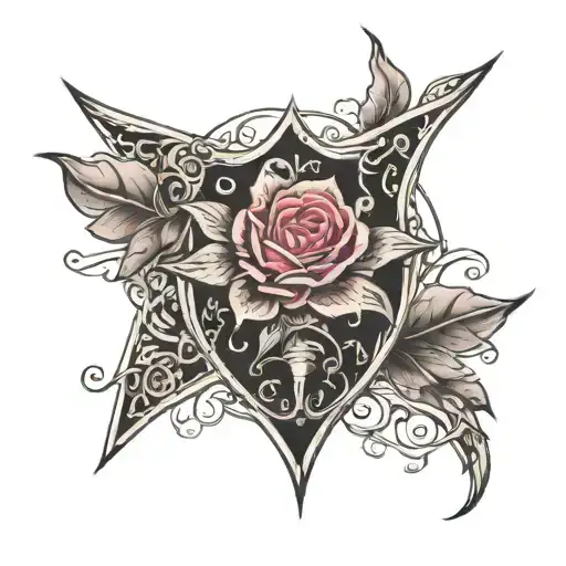 The words MAXIME VALIDA tattoo design idea