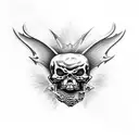 deathbat tattoo design idea