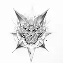 deconstructed sol key tattoo design idea