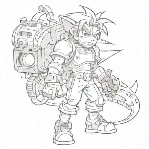 90's video game and cartoon characters sleeve tattoo tattoo design idea