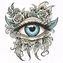 mascara tattoo design idea