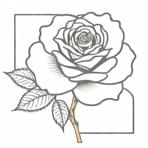 rose Depeche mode and energy tattoo design idea