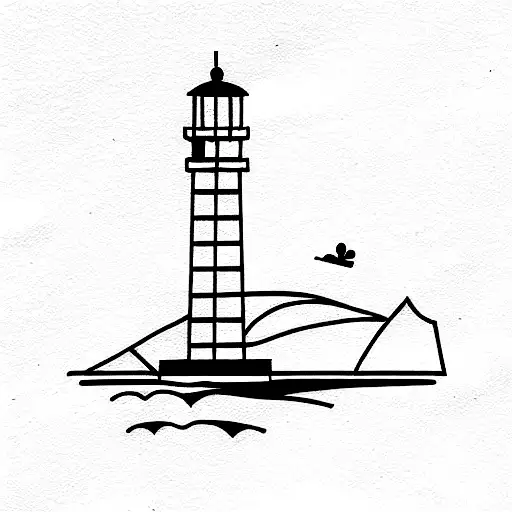 alcatraz swim tattoo design idea
