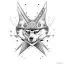 zorro astronauta  tattoo design idea