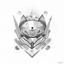 zorro astronauta  tattoo design idea