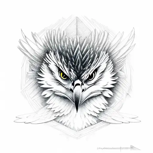 wedge tail eagle  tattoo design idea