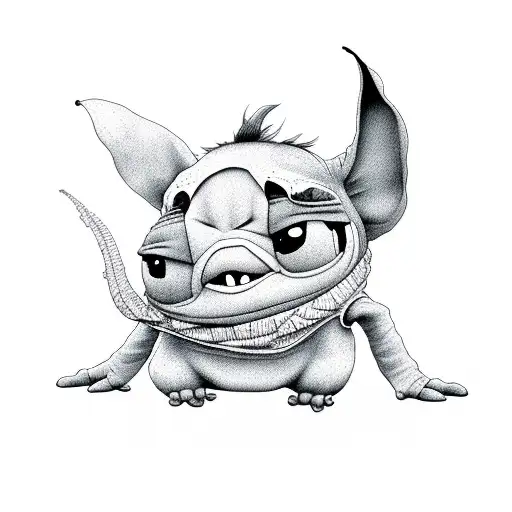 stitch tattoo design idea