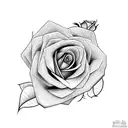 Rose tattoo design idea