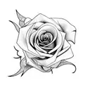 Rose tattoo design idea