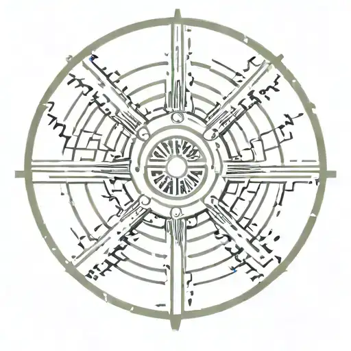 radiation symbol tattoo design idea