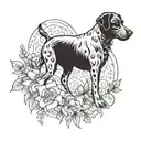 in memory of a dog tattoo design idea