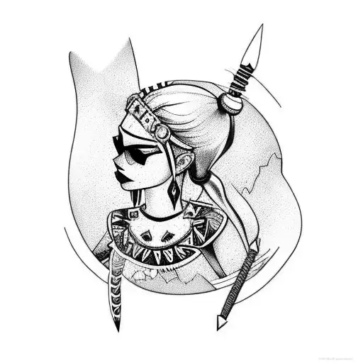 Harley Quin y el guasón besándose tattoo design idea