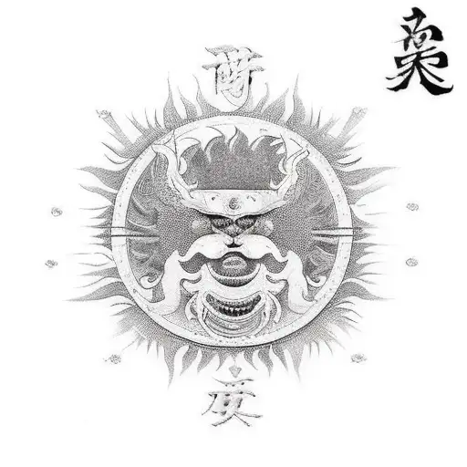 sun tzu art of war tattoo design idea