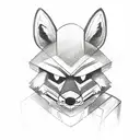foxy from fnaf simple  tattoo design idea