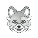 foxy from fnaf simple  tattoo design idea