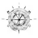 Alchemy symbols intertwined with clock gears tattoo design idea
