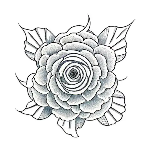 ranunculus tattoo design idea