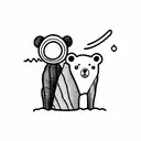 clementine and honey bear tattoo design idea