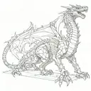 An engineer building a mechanical dragon inspired by medieval legends tattoo design idea