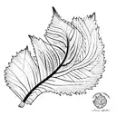 acorn violet oak fern iris oak leaf tattoo design idea