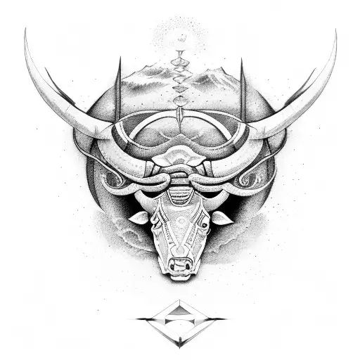 taurus virigin pisces tattoo design idea