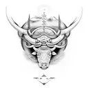 taurus virigin pisces tattoo design idea